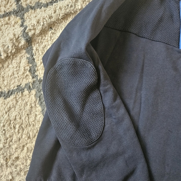 Hugo Boss Casual Pullover 1/3 Zip With Elbow Patches Size Xl - Picture 4 of 7